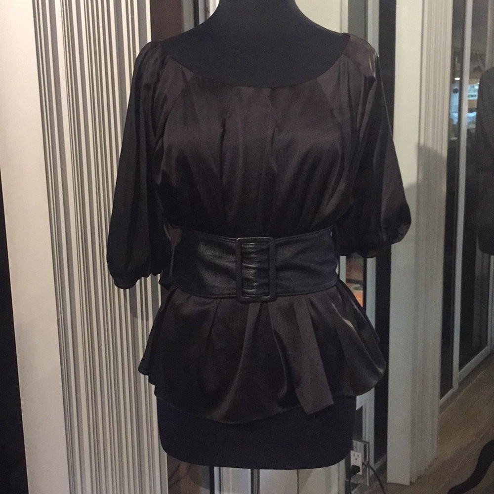 XOXO Satin Blouse